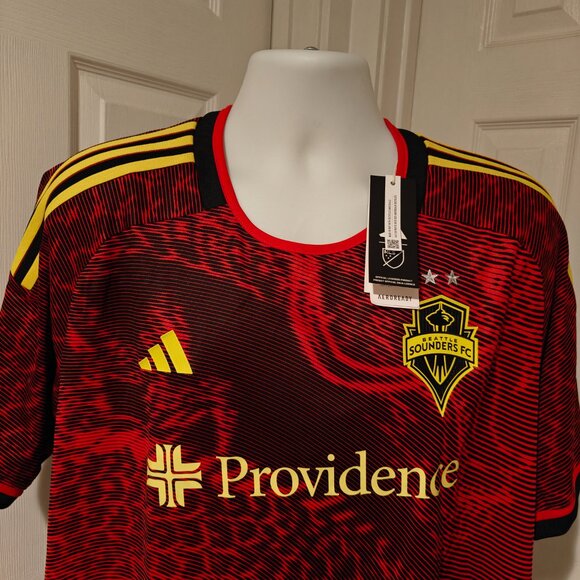 Seattle Sounders 2023/24 Away Jersey NWT Adidas Men's 2XL Bruce Lee Soccer Shirt - Picture 4 of 16